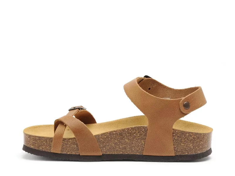 Plakton CP ZOMBA 341016 Marron Sandales Plates Femme