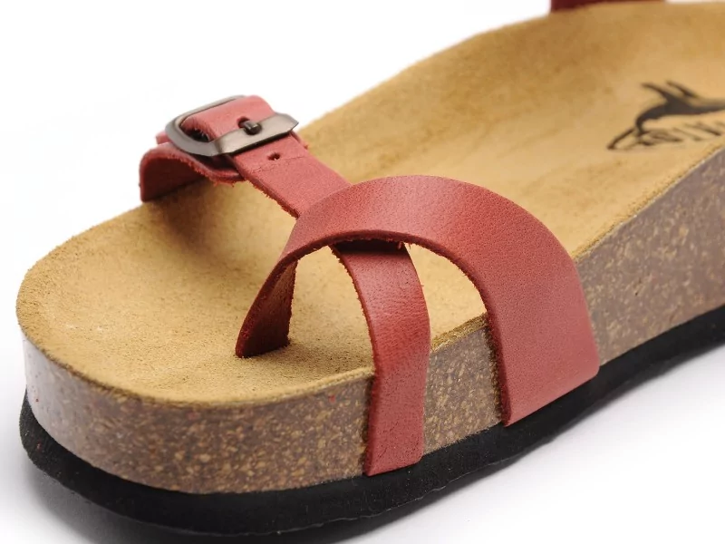 Plakton CP ZOMBA 341016 Rouge Sandales Plates Femme