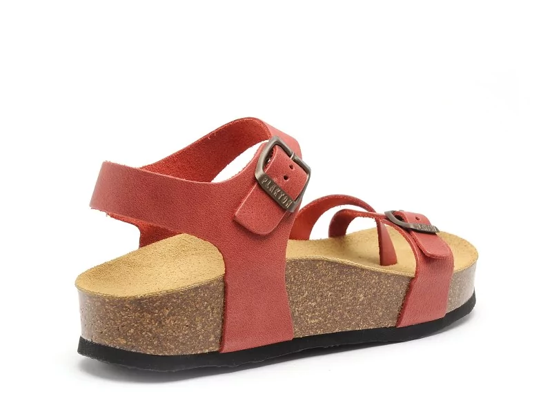 Plakton CP ZOMBA 341016 Rouge Sandales Plates Femme