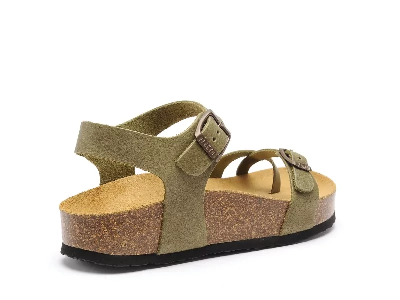 Plakton CP ZOMBA 341016 Kaki Sandales Plates Femme