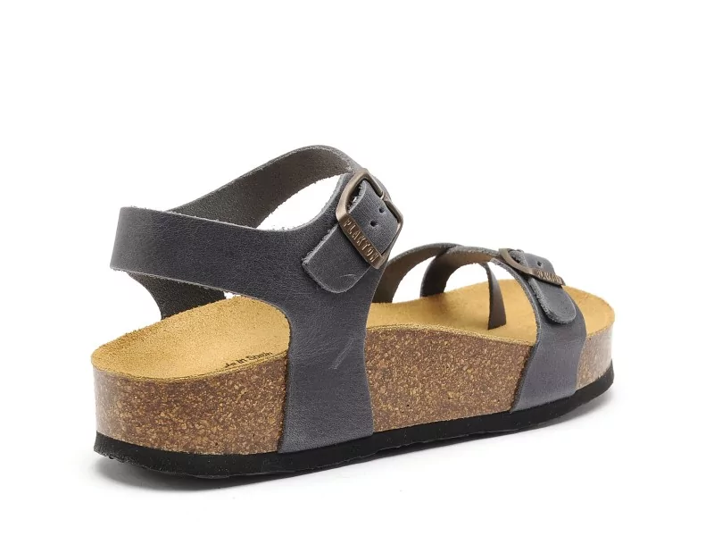 Plakton CP ZOMBA 341016 Bleu Sandales Plates Femme