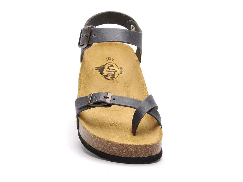 Plakton CP ZOMBA 341016 Bleu Sandales Plates Femme