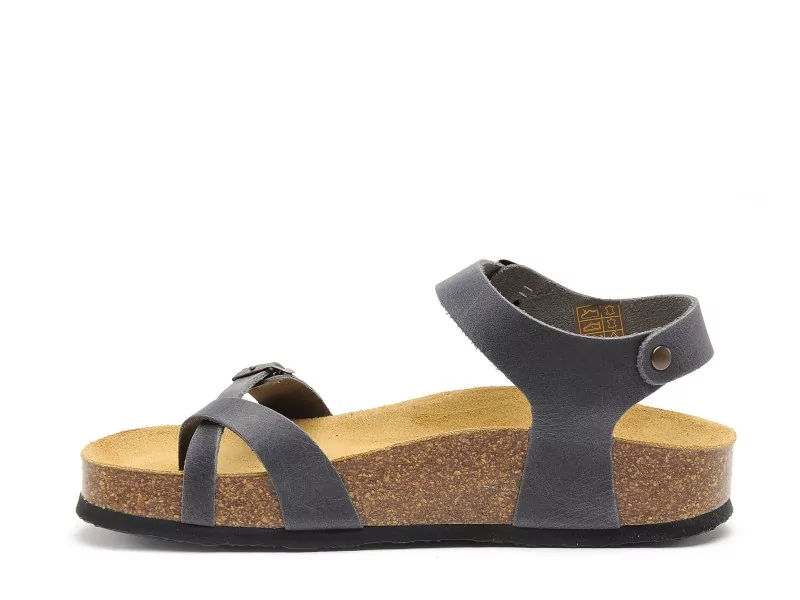 Plakton CP ZOMBA 341016 Bleu Sandales Plates Femme