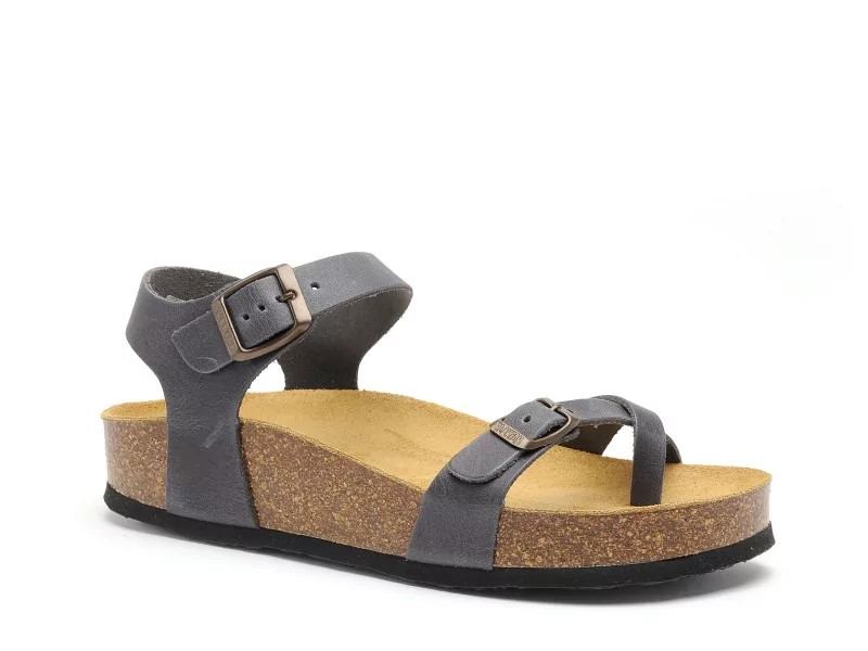 Plakton CP ZOMBA 341016 Bleu Sandales Plates Femme