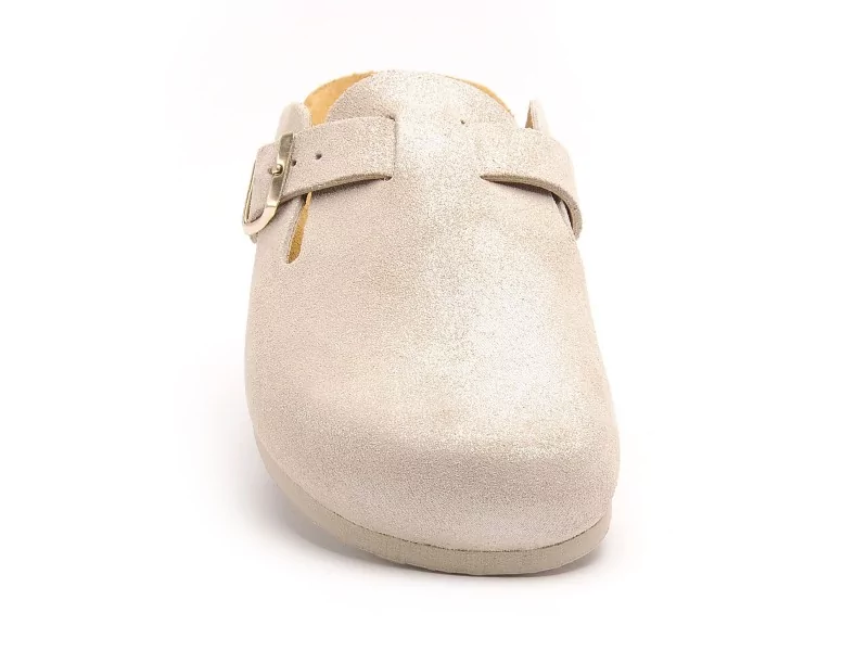 Plakton BLOGG 181539 Beige Mules et Sabots Plats Femme