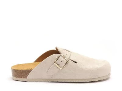 BLOGG 181539 Beige Mules et Sabots Plats Femme