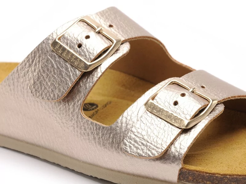 Plakton BETA 180010 Or Mules et Sabots Plats Femme