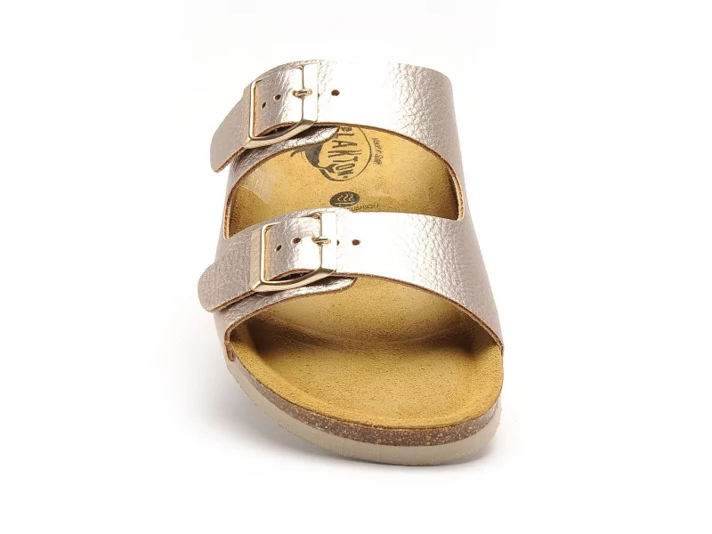 Plakton BETA 180010 Or Mules et Sabots Plats Femme