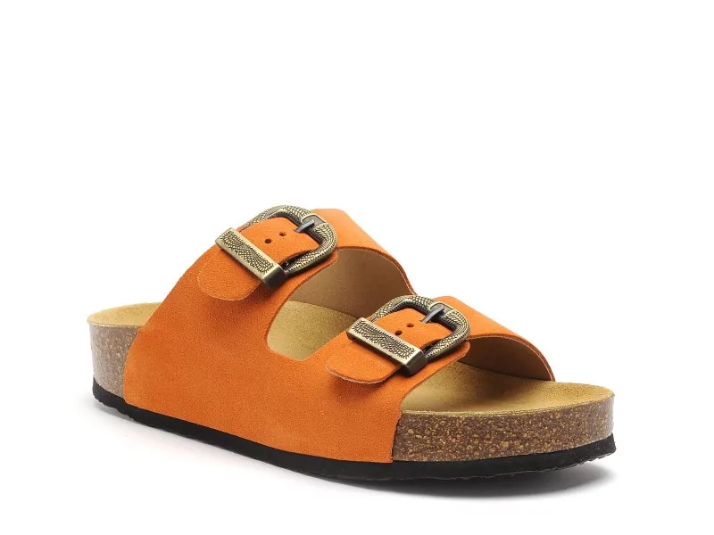 Plakton CP BETAWEST 340010 Orange Mules et Sabots Plats Femme