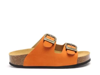 CP BETAWEST 340010 Orange Mules et Sabots Plats Femme