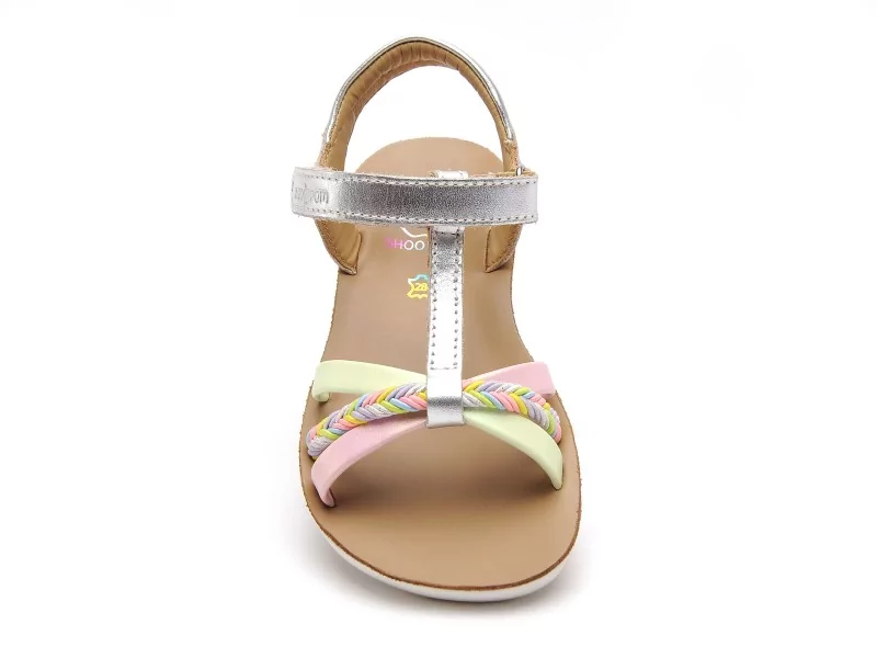 Shoo Pom GOA SALOME Argent Sandales Fille