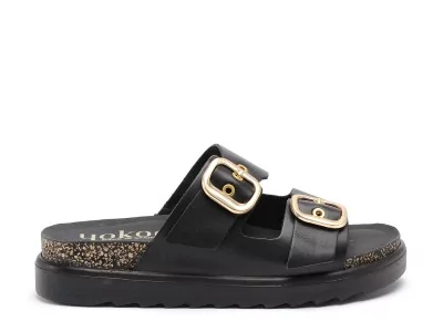TUNEZ 130 Noir Mules et Sabots Plats Femme