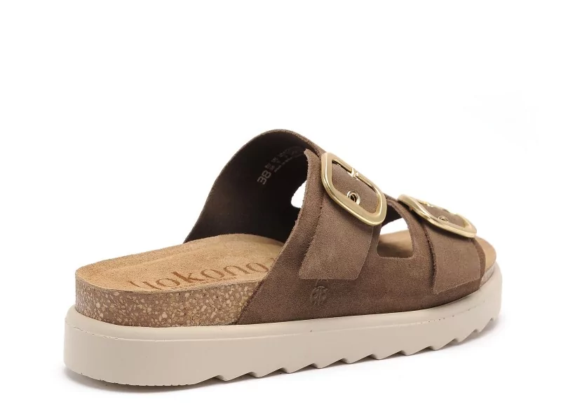 Yokono TUNEZ 130 Marron Mules et Sabots Plats Femme