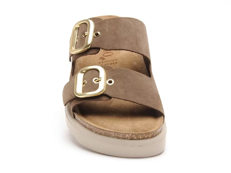 Yokono TUNEZ 130 Marron Mules et Sabots Plats Femme