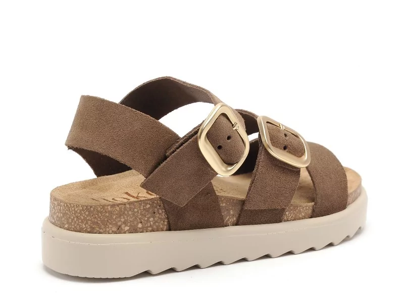 Yokono TUNEZ 127 Marron Sandales Plates Femme