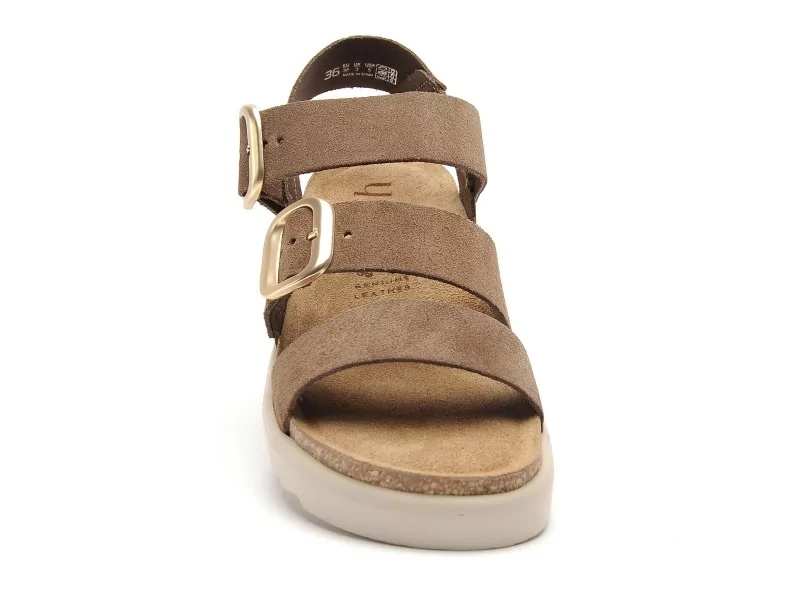 Yokono TUNEZ 127 Marron Sandales Plates Femme