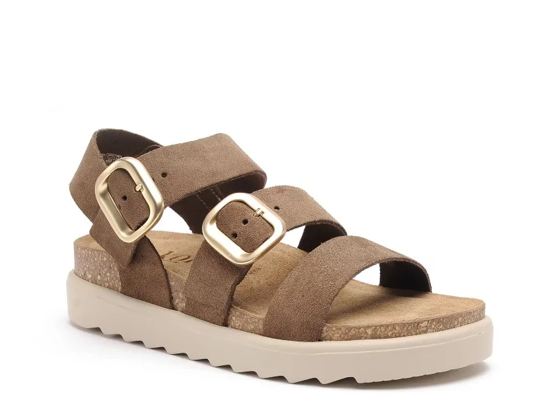 Yokono TUNEZ 127 Marron Sandales Plates Femme