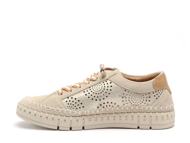 Yokono FLOW 100 Beige Baskets Basses Femme
