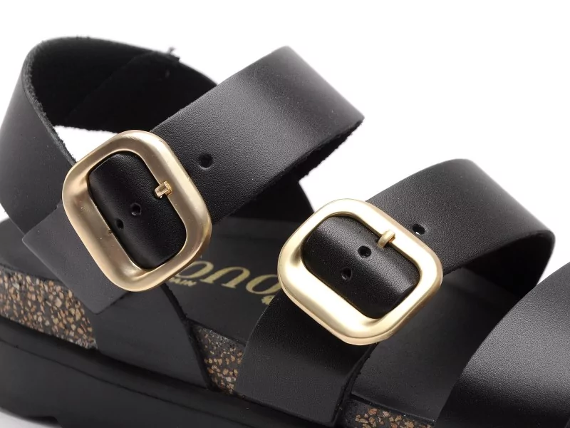 Yokono TUNEZ 127 Noir Sandales Plates Femme