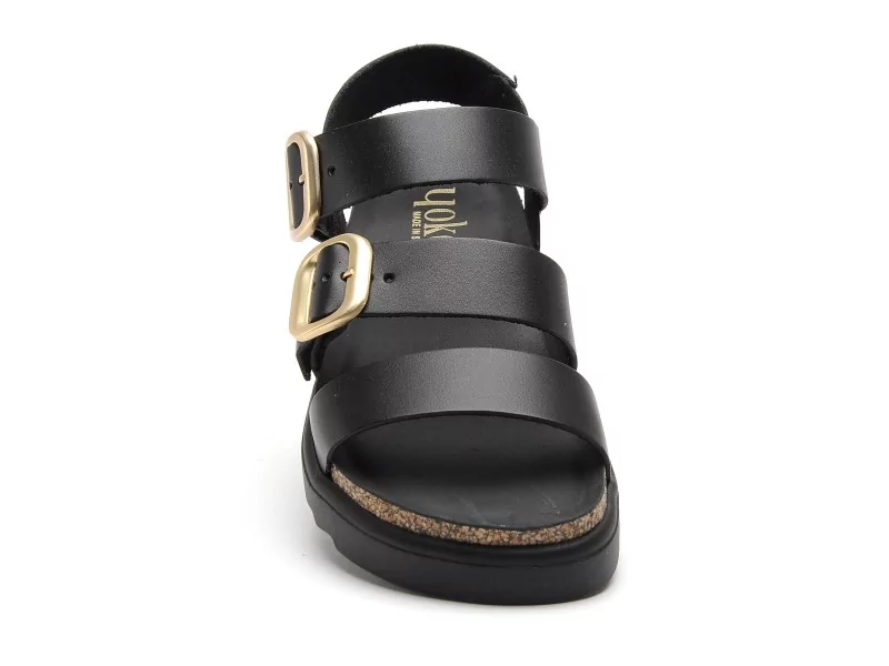 Yokono TUNEZ 127 Noir Sandales Plates Femme