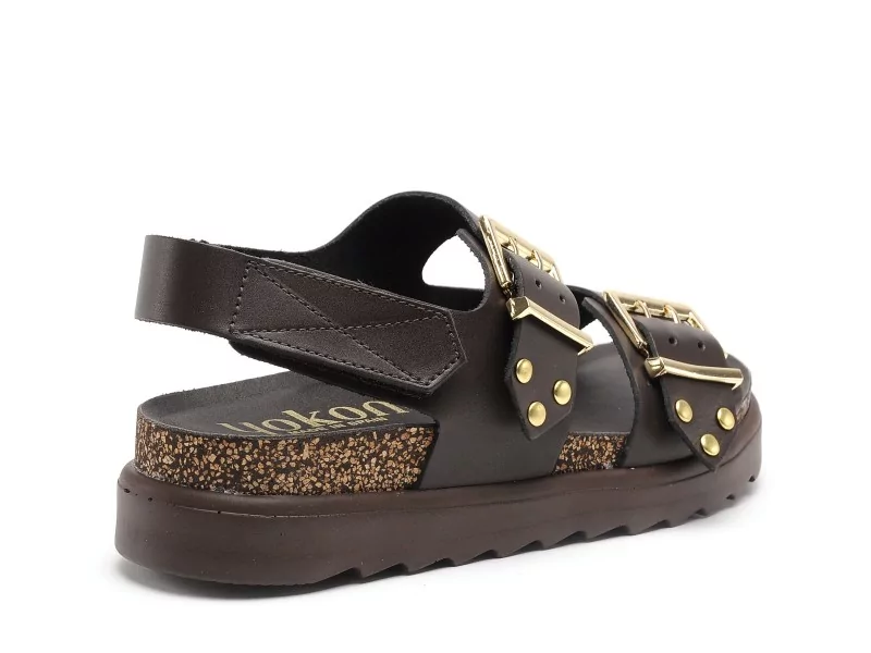 Yokono TUNEZ 261 Marron Sandales Plates Femme