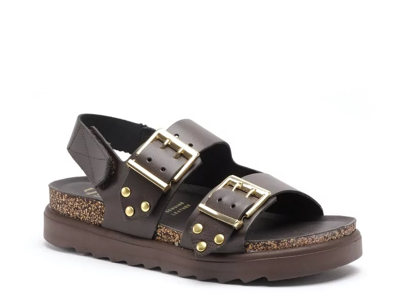 Yokono TUNEZ 261 Marron Sandales Plates Femme