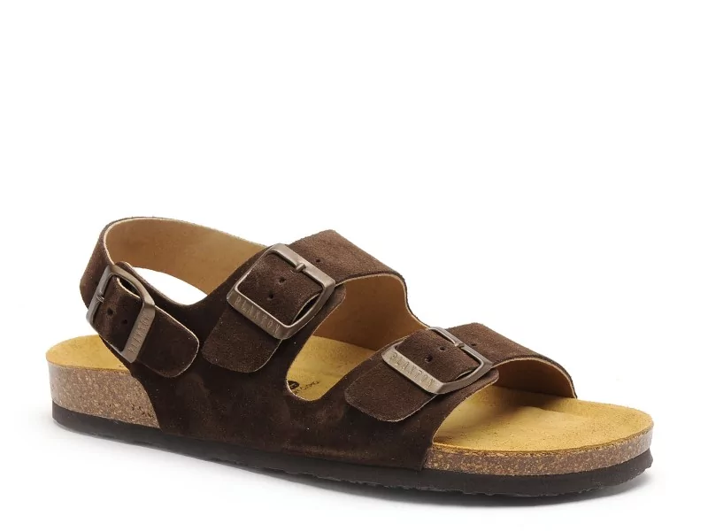 Plakton BAKU 186396 Marron Sandales Plates Femme