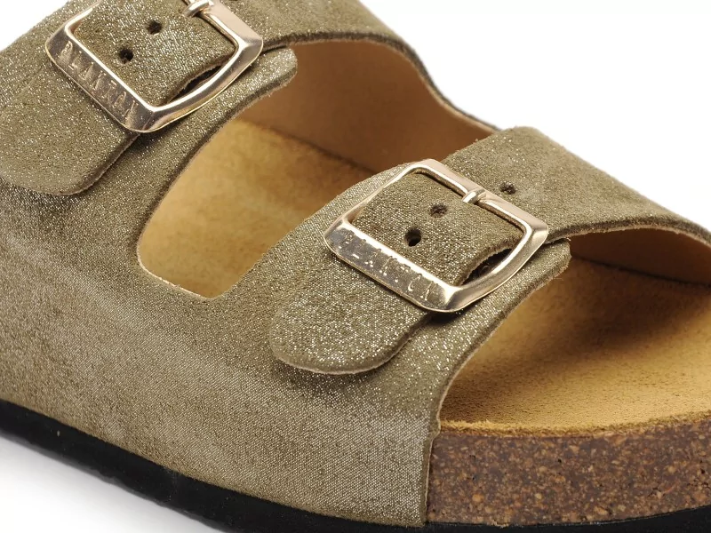 Plakton CP BETA 340010 Kaki Mules et Sabots Plats Femme