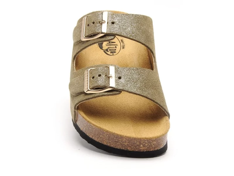 Plakton CP BETA 340010 Kaki Mules et Sabots Plats Femme