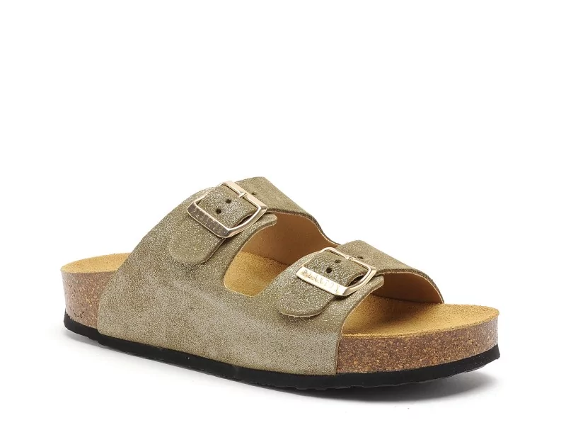 Plakton CP BETA 340010 Kaki Mules et Sabots Plats Femme