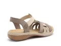 Rieker 65918 Beige Sandales Plates Femme