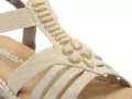 Rieker 66201 Beige Sandales Plates Femme