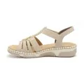 Rieker 66201 Beige Sandales Plates Femme