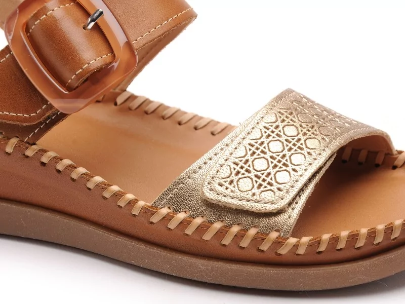 Pikolinos CADAQUES W8K0555 Marron Sandales à Talons Femme