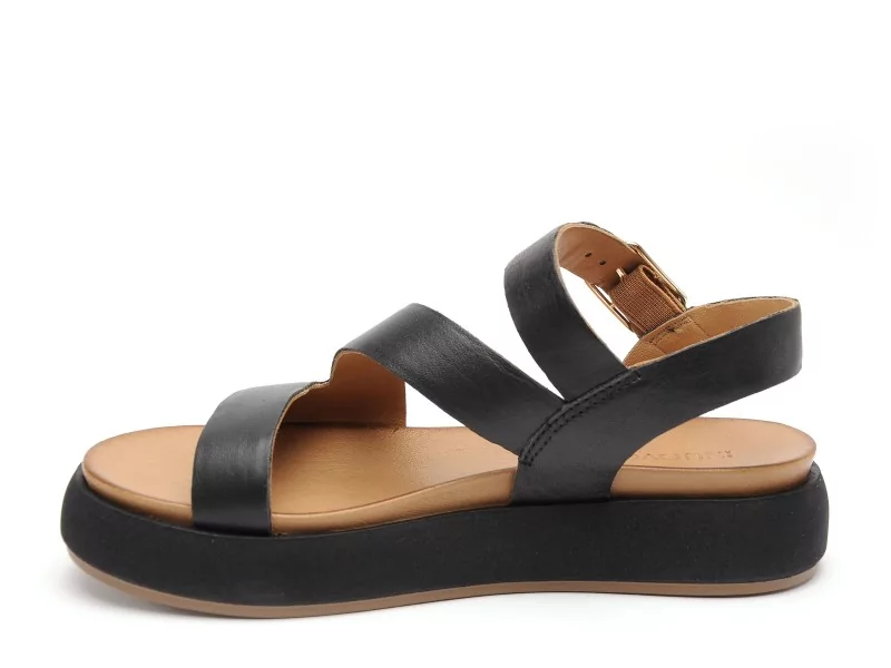 Inuovo A96001 Noir Sandales Plates Femme