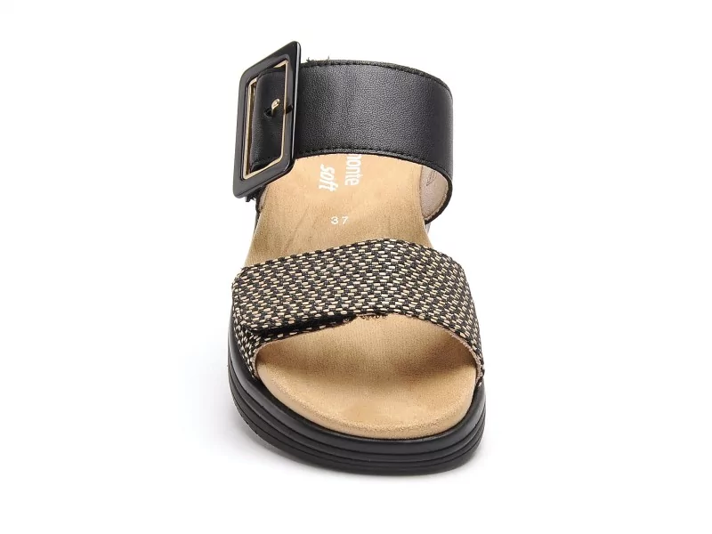 Remonte D1J61 Noir Mules et Sabots à Talons Femme