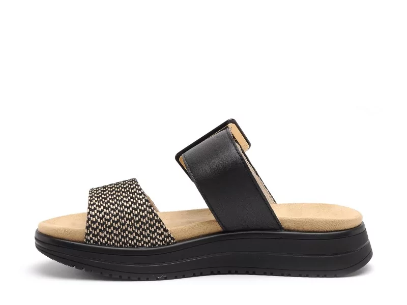 Remonte D1J61 Noir Mules et Sabots à Talons Femme