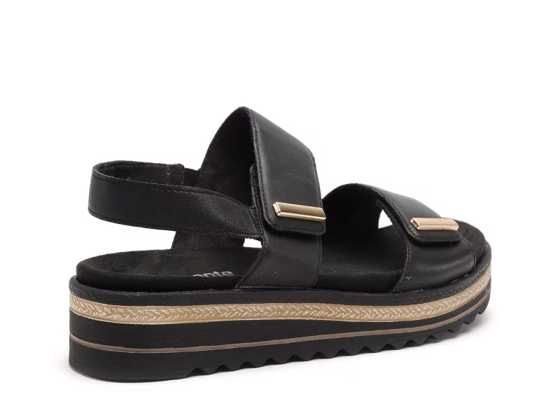 Remonte D0Q59 Noir Sandales Plates Femme