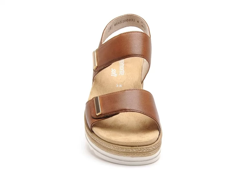 Remonte D0Q59 Marron Sandales Plates Femme