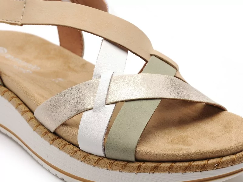 Remonte D3J53 Multicolore Sandales Plates Femme