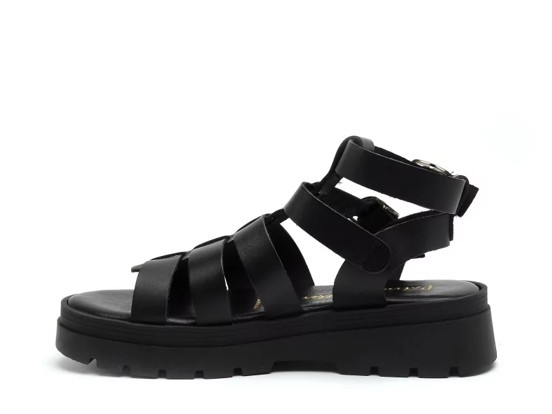 Patricia Miller 6535 703 Noir Sandales Plates Femme