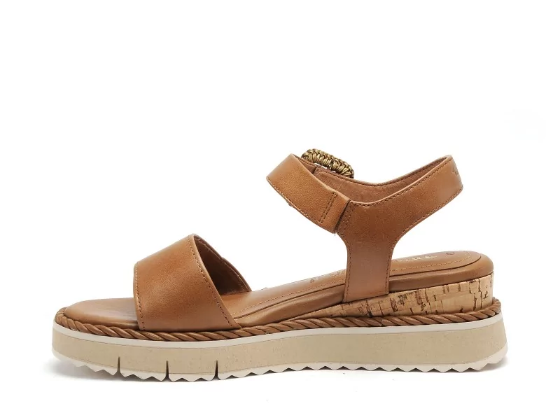 Tamaris 28247 46 Marron Sandales Plates Femme