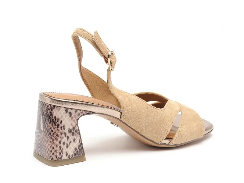 Tamaris 28218 46 Marron Sandales à Talons Femme