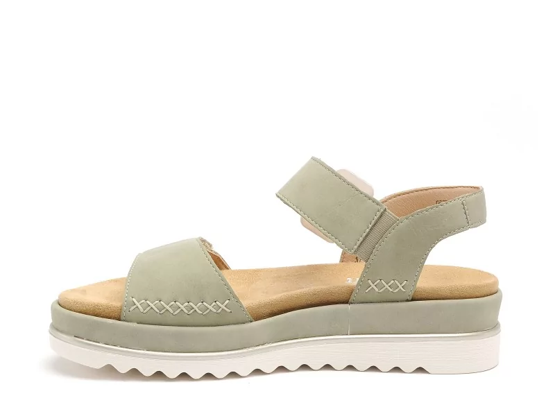 Remonte D3P53 Vert Sandales Plates Femme