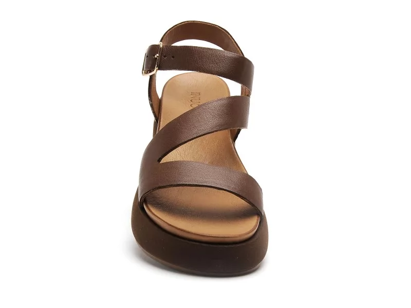 Inuovo A96001 Marron Sandales Plates Femme