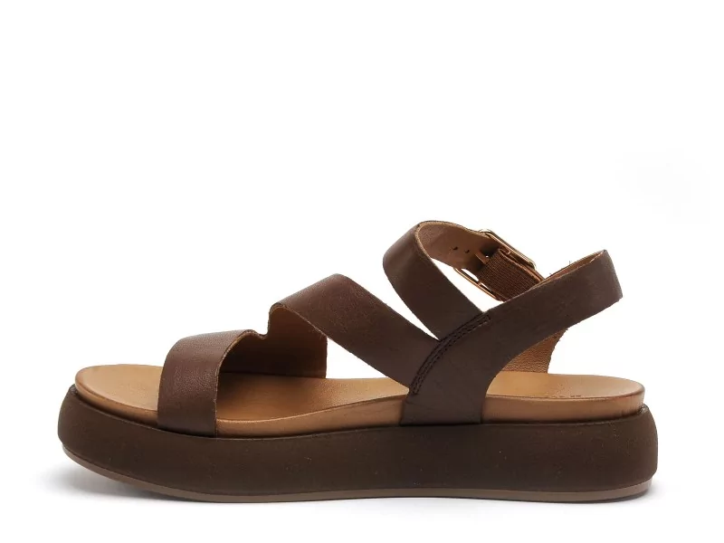 Inuovo A96001 Marron Sandales Plates Femme