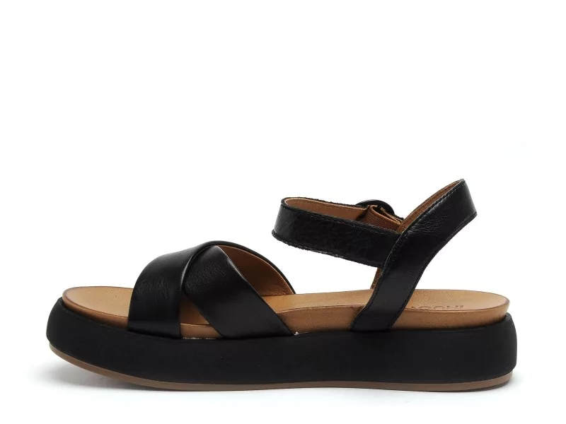 Inuovo A96004 Noir Sandales Plates Femme