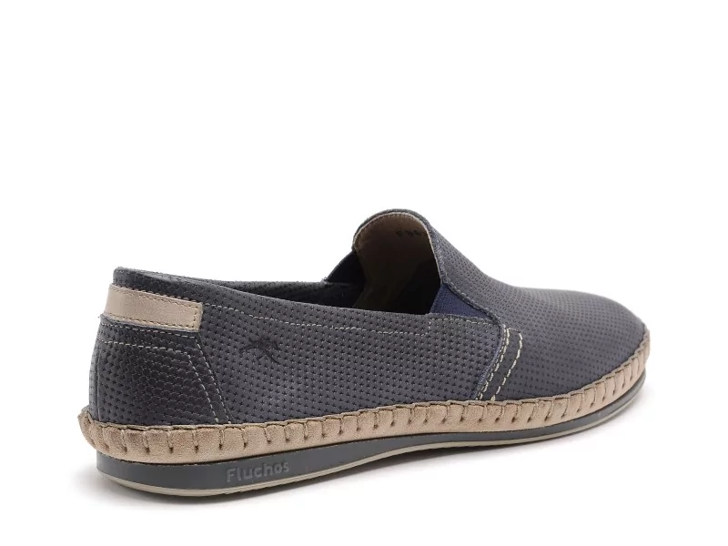 Fluchos 8674 Bleu Mocassins Homme