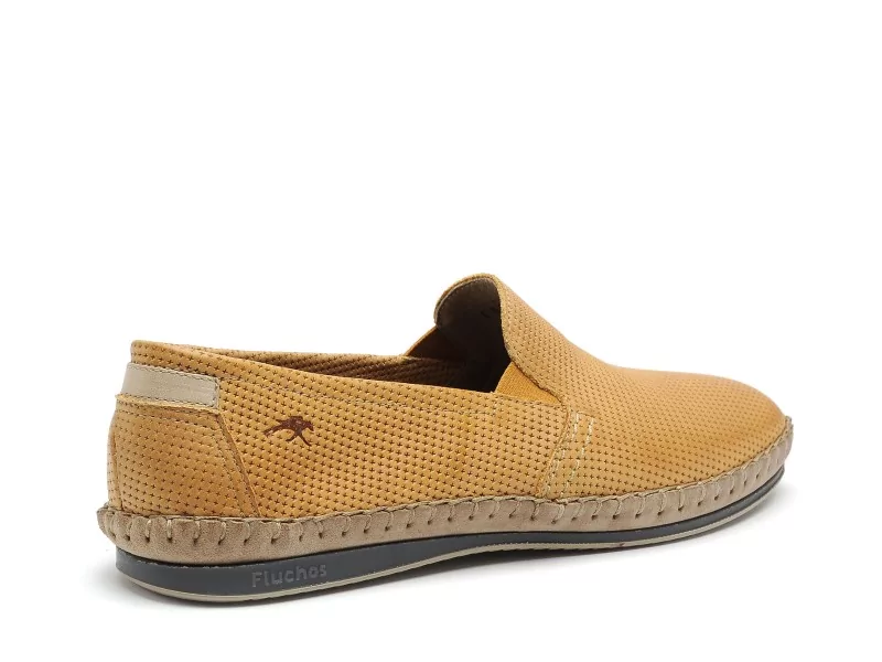 Fluchos 8674 Jaune Mocassins Homme