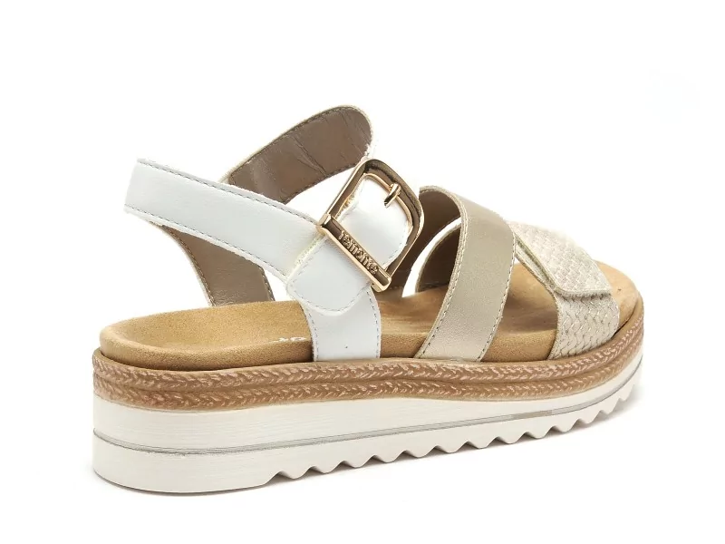 Remonte D0Q55 Or Sandales Plates Femme